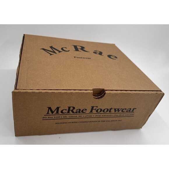 McRae Army Combat Boots Mens 11.5R Tan Leather Temp Weather Military Flight NEW main image 9